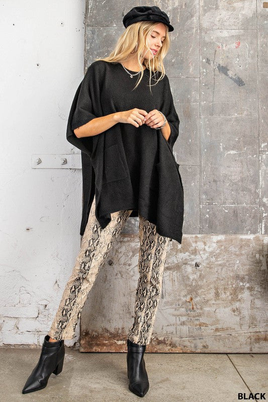 PONCHO SWEATER