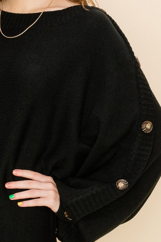 DOLMAN SLEEVE SWEATER DRESS