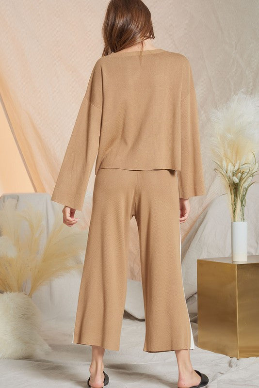 Gillian Contrast Sweater Pants