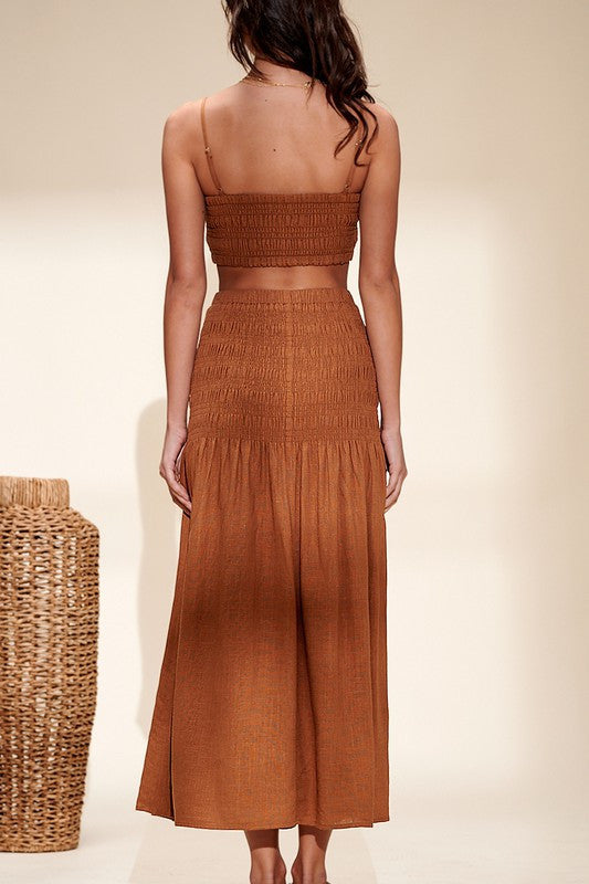 GRACIE TWO PIECE LINEN SET