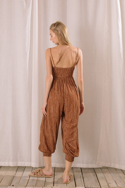 TRIBAL PRINT JUMPSUIT