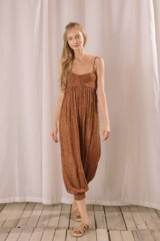TRIBAL PRINT JUMPSUIT
