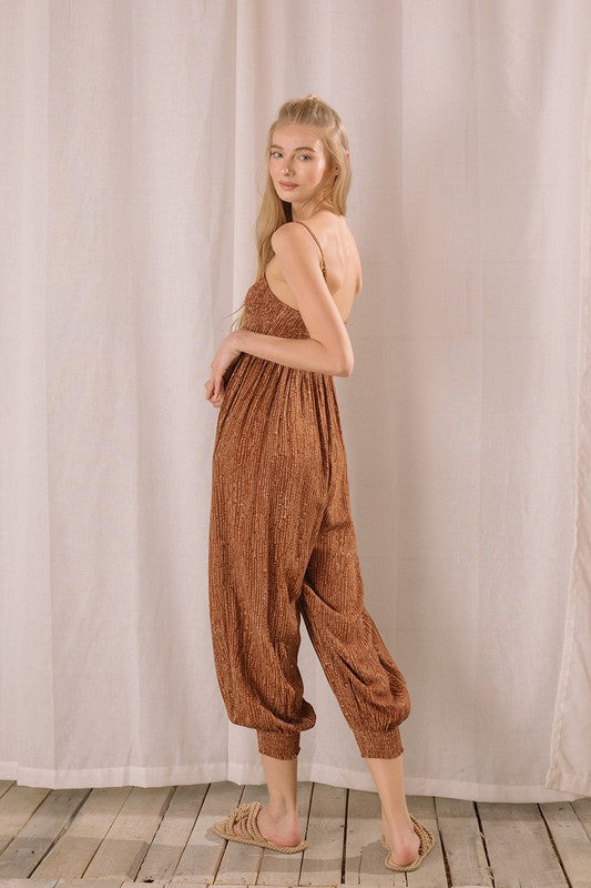 TRIBAL PRINT JUMPSUIT