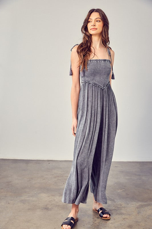 FALLON SMOCKED JUMPSUIT