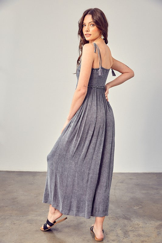 FALLON SMOCKED JUMPSUIT