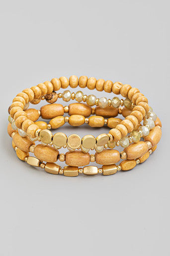 Assorted Beaded Stretch Bracelet Set
