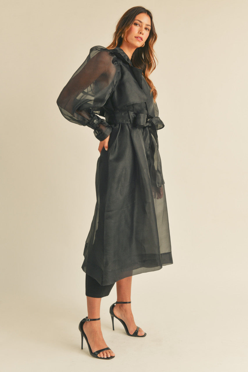 CARRIE ME AWAY SHEER DRENCH JACKET