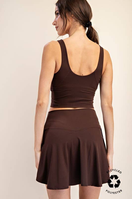 V Neckline Cropped Yoga Top