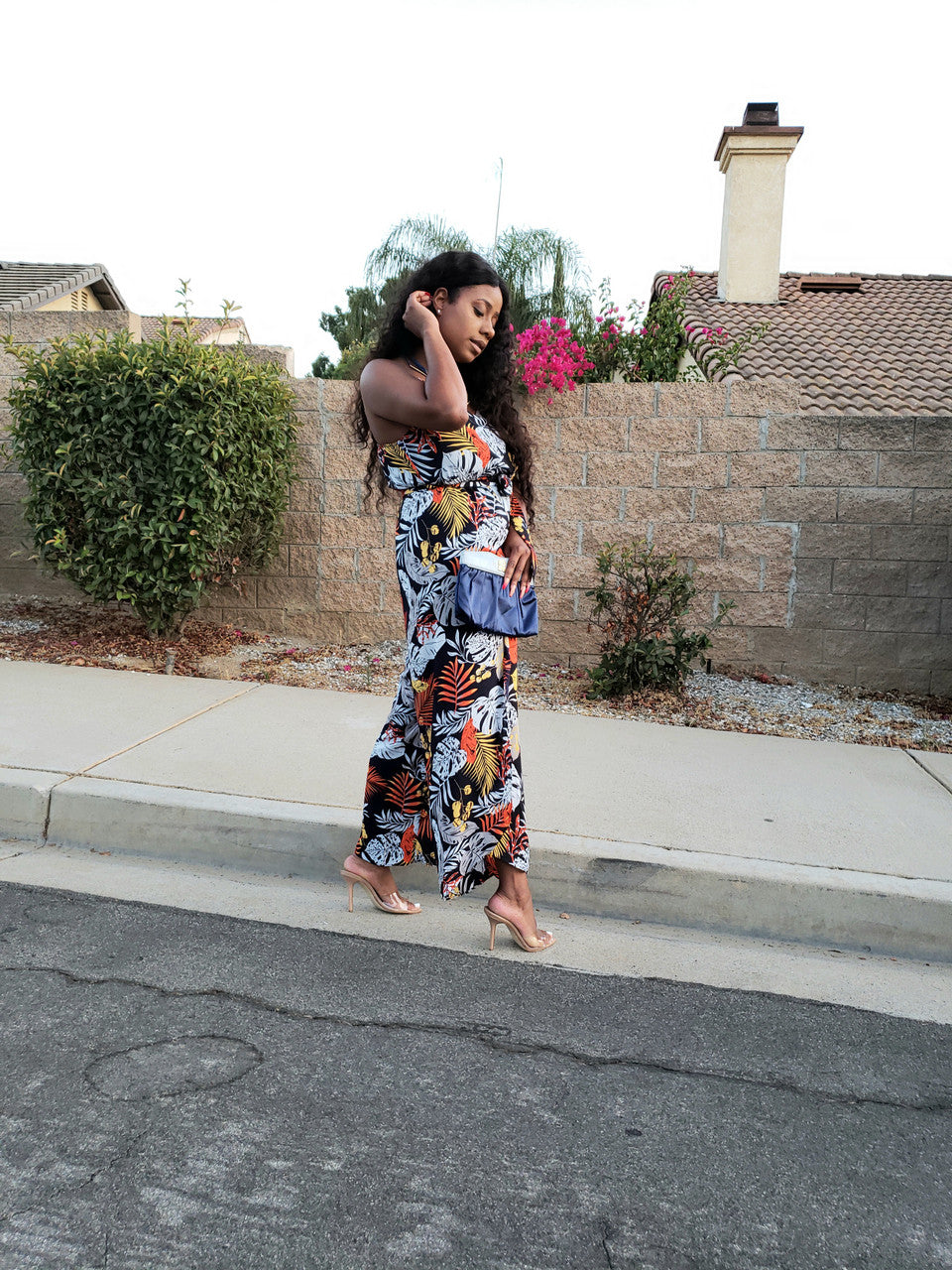 TROPICAL FLORAL JUMPSUIT