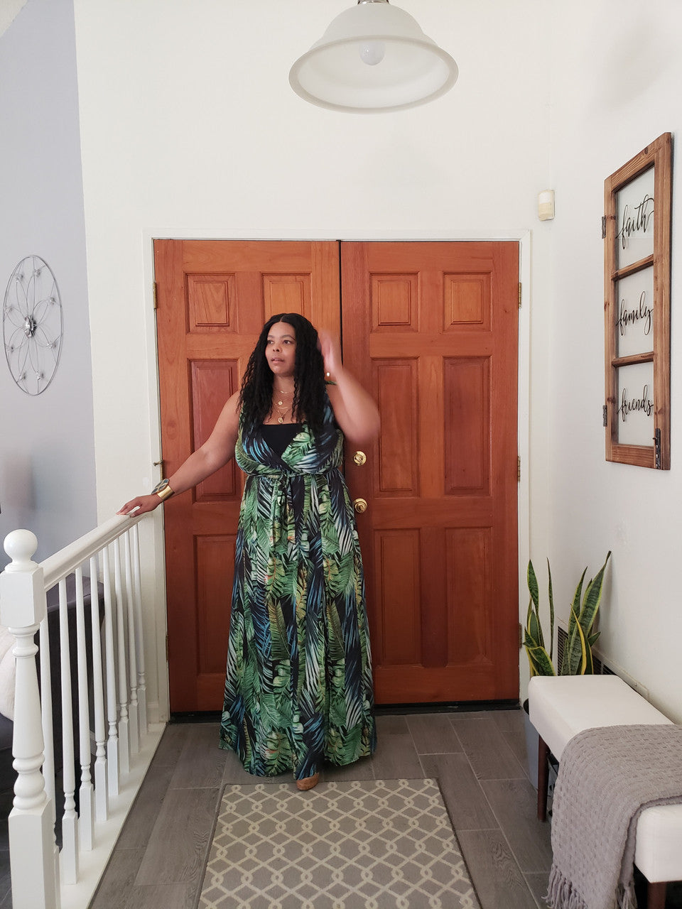 caribbean maxi dresses Caribbean Dress-Cream Multi Love Olive Co