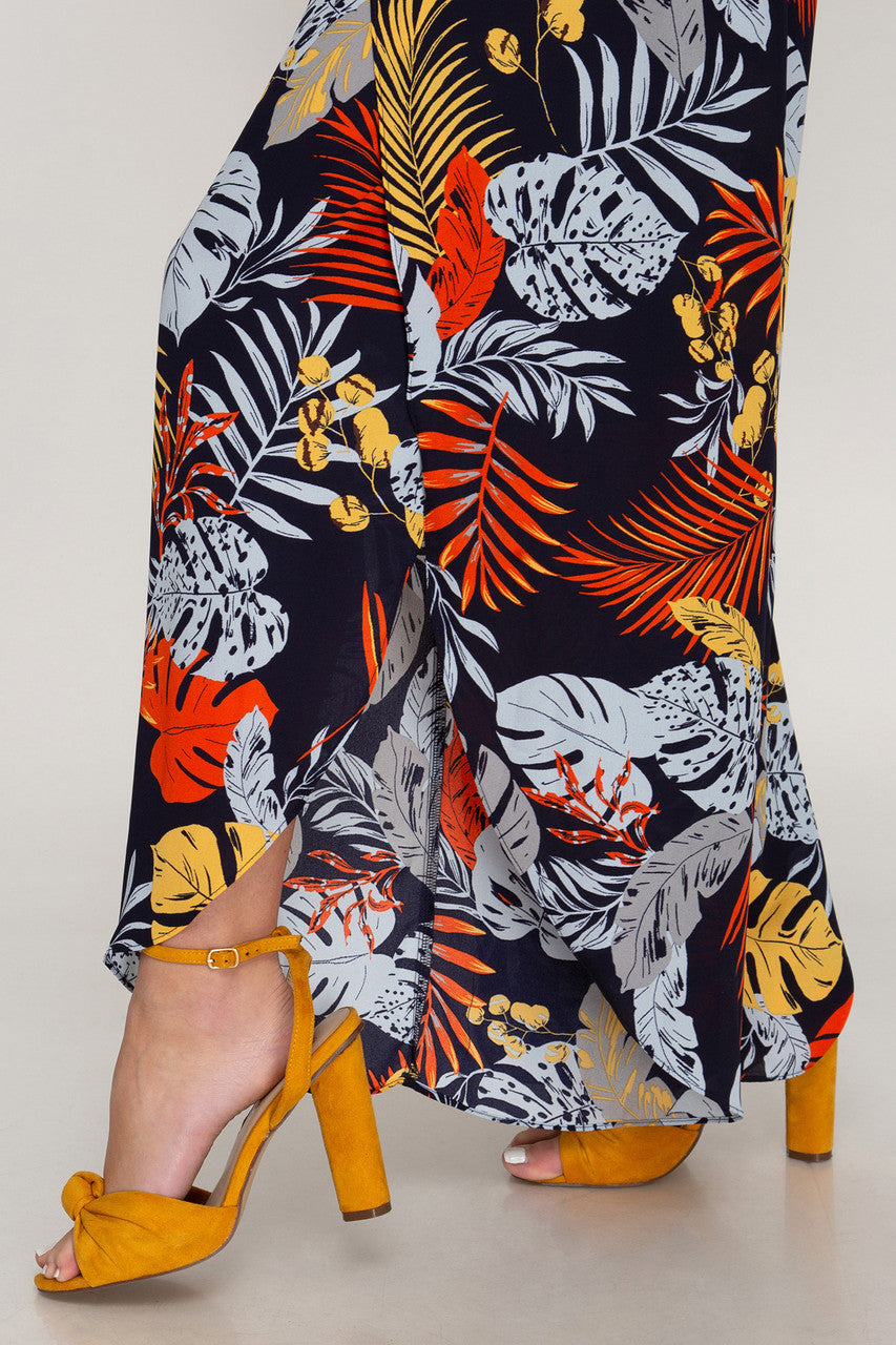 TROPICAL FLORAL JUMPSUIT