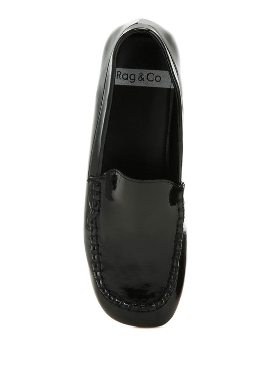 Dama Patent Pleather Loafers