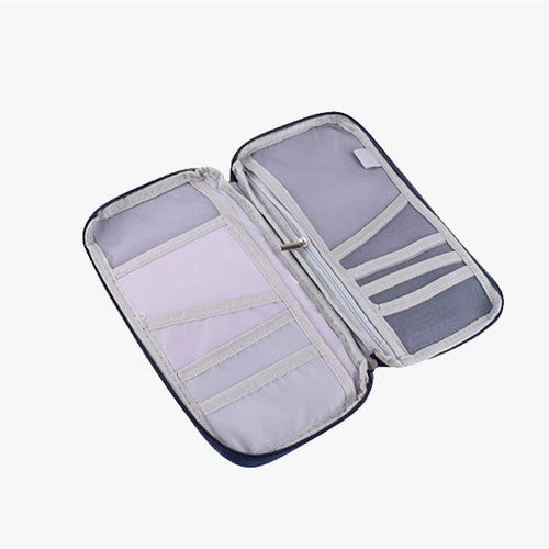 Black Zipped Travel Wallet