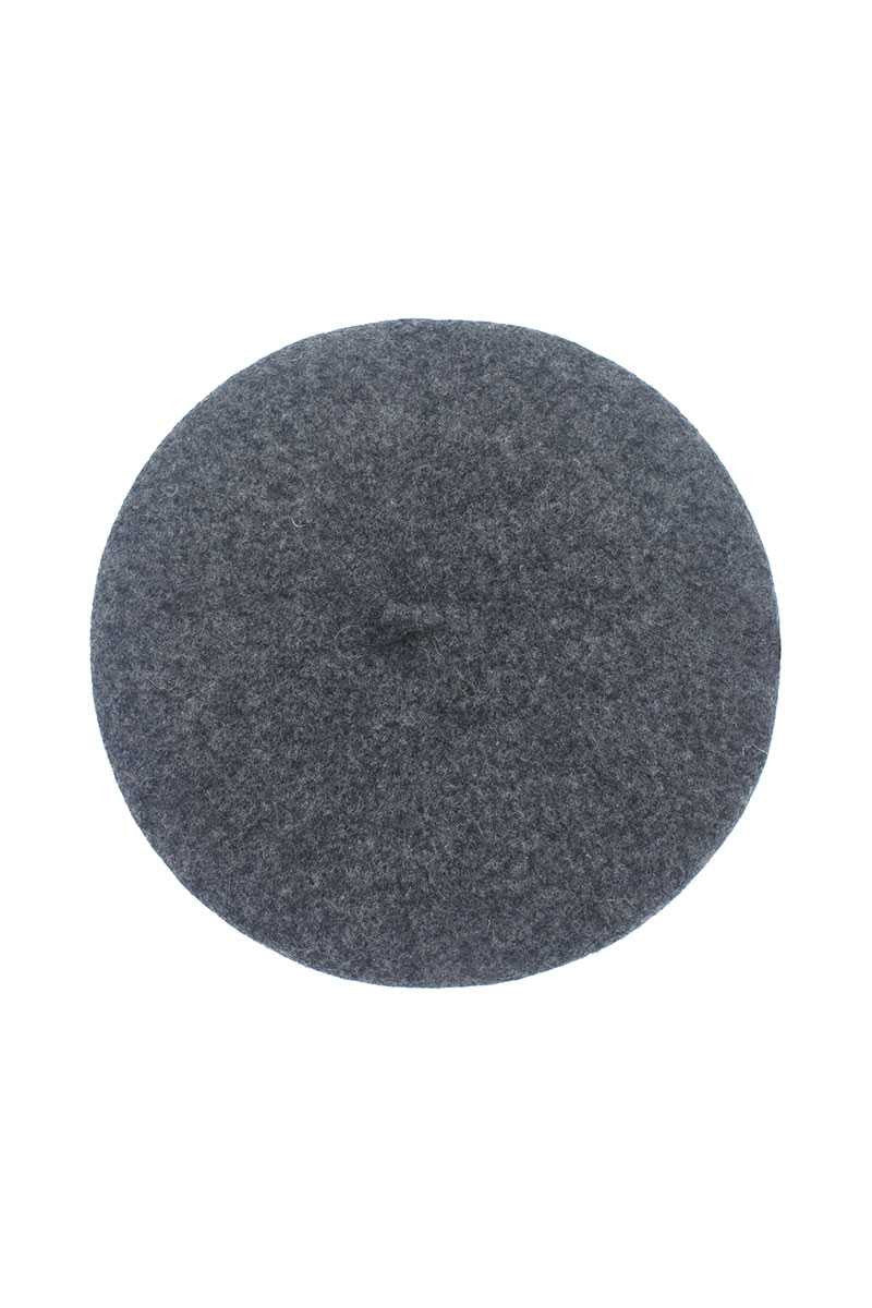 CARRIE CHARCOAL GREY WOOL BERET