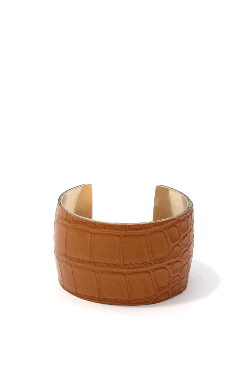 PU LEATHER ANIMAL PRINT PATTERN CUFF BRACELET