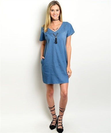 DENIM TUNIC DRESS