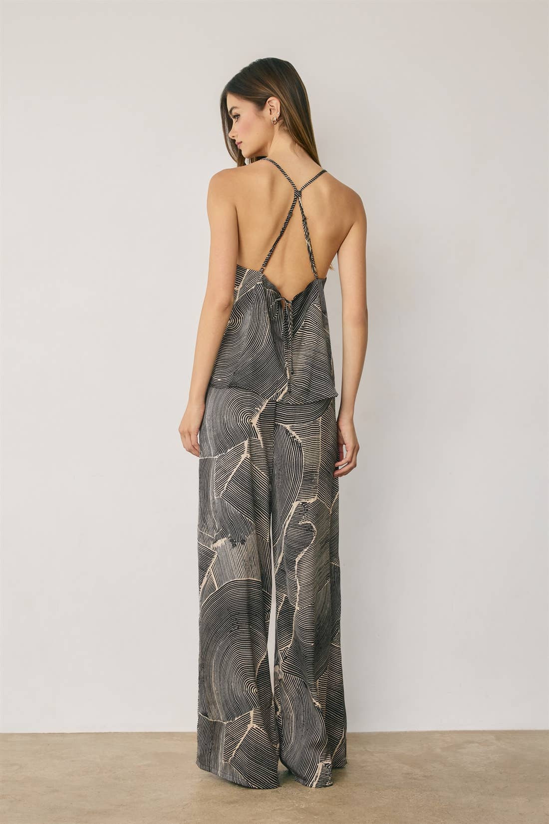 Abstract Relaxed Wide Leg Pants (1)