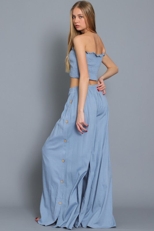 DUSTY BLUE SAMANTHA PANT SET