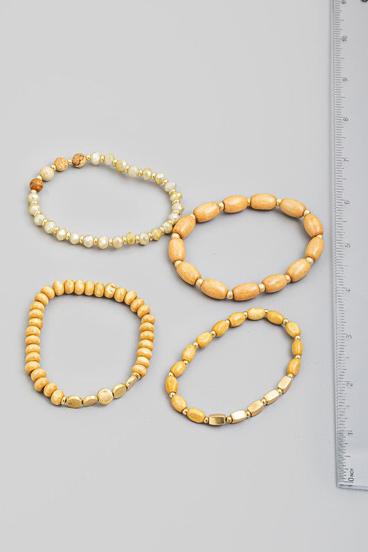 Assorted Beaded Stretch Bracelet Set