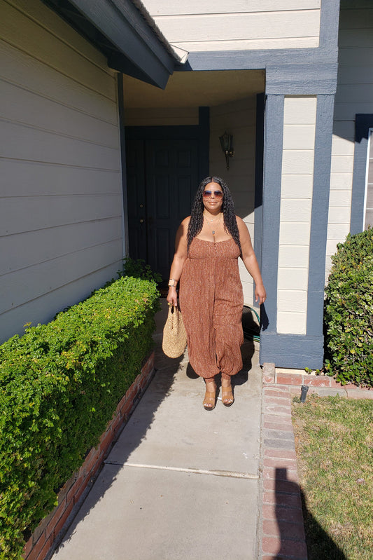 TRIBAL PRINT JUMPSUIT