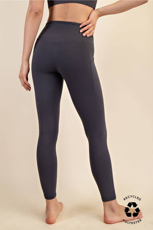 HIGH WAIST YOGA PANTS WITH SIDE POCKETS