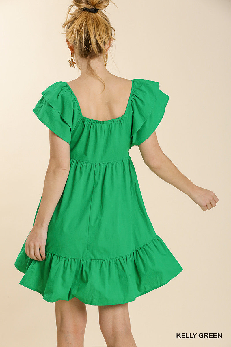 APRIL SMOCK TOP MINI DRESS