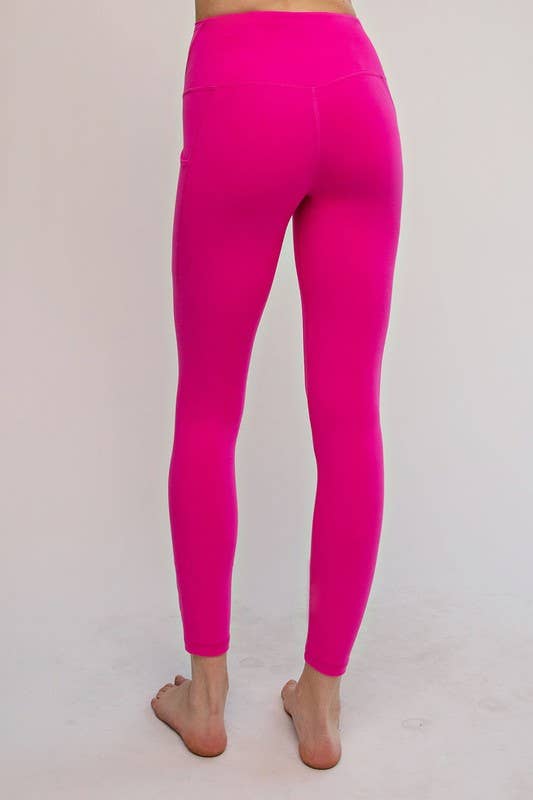 HIGH WAIST YOGA PANTS WITH SIDE POCKETS
