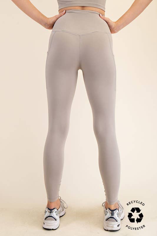 HIGH WAIST YOGA PANTS WITH SIDE POCKETS