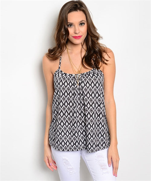 Tribal Print Top