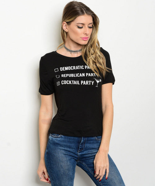 COCKTAIL PARTY GRAPHIC TEE