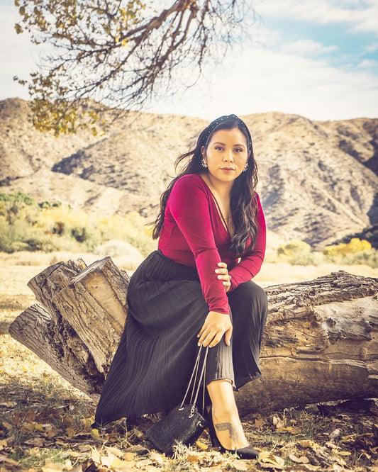 PLEATED WOVEN CULOTTES