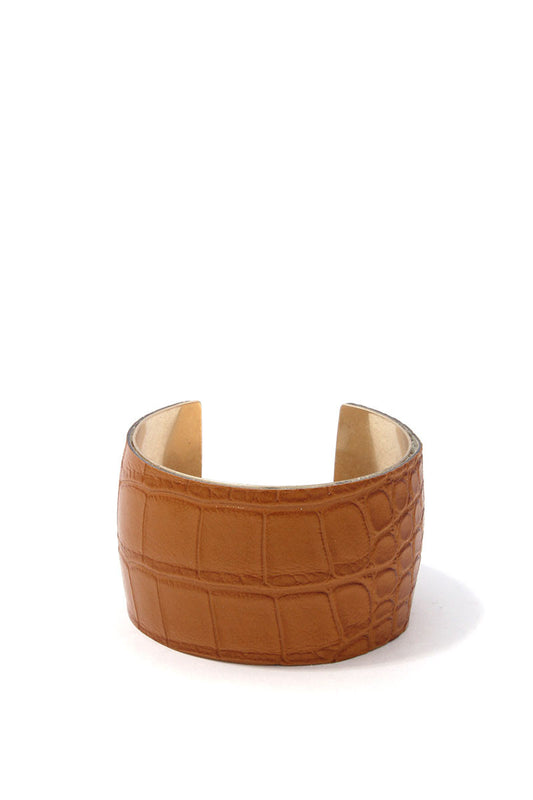 PU LEATHER ANIMAL PRINT PATTERN CUFF BRACELET