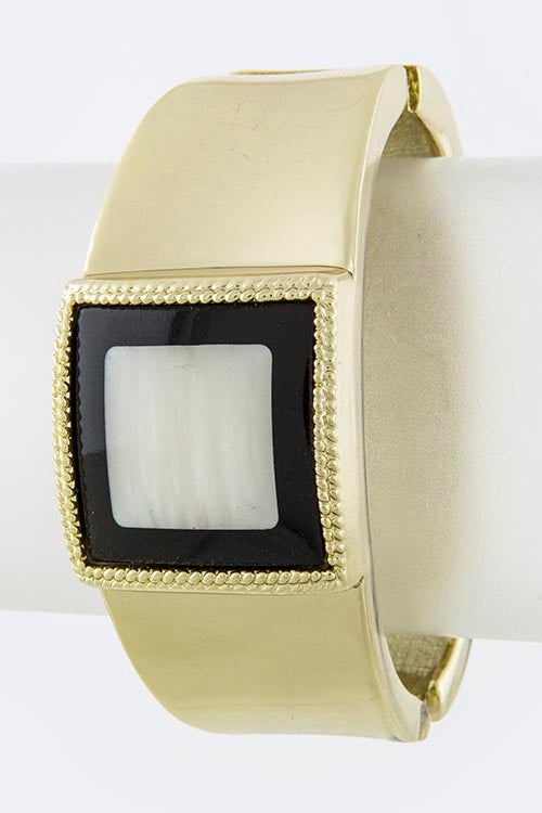 SQUARE JEWEL ACCENT BRACELET