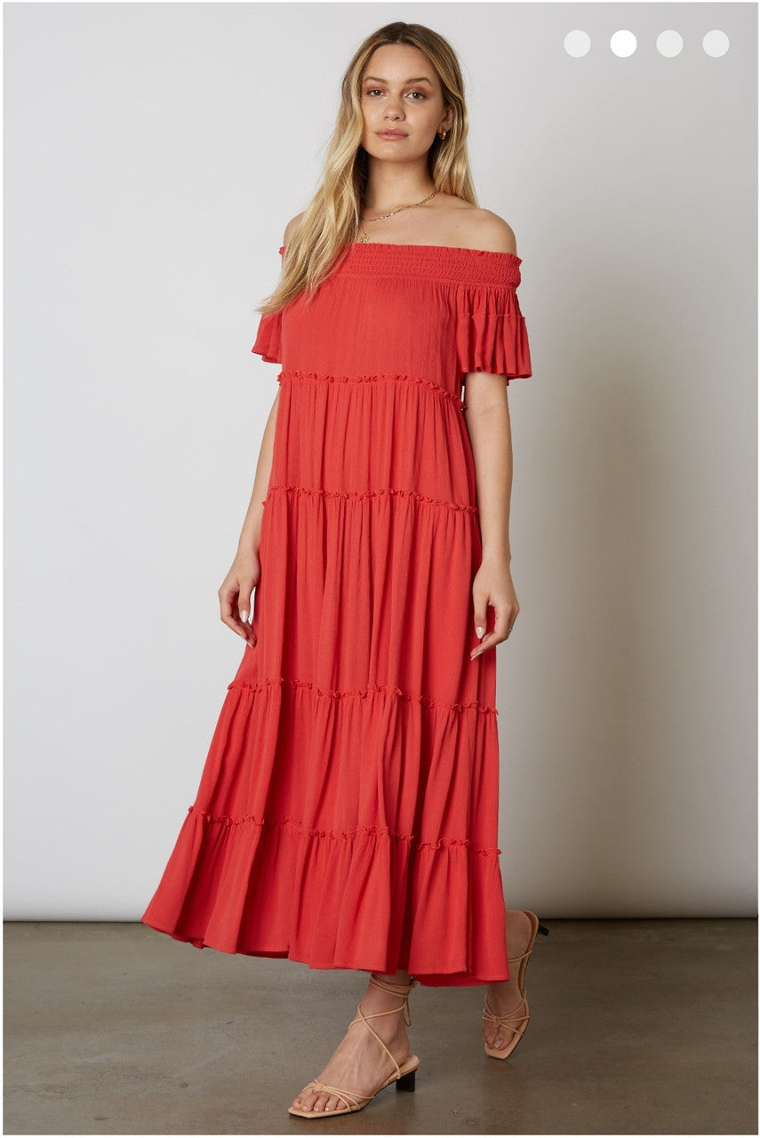 ROSARITA OFF THE SHOULDER MAXI DRESS