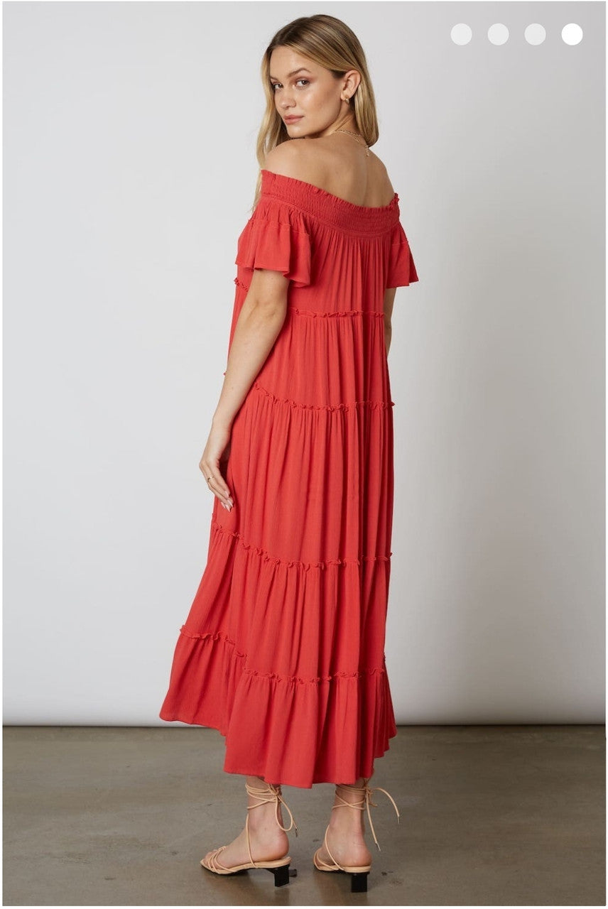 ROSARITA OFF THE SHOULDER MAXI DRESS