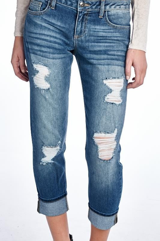 Destroyed Boyfriend Jean