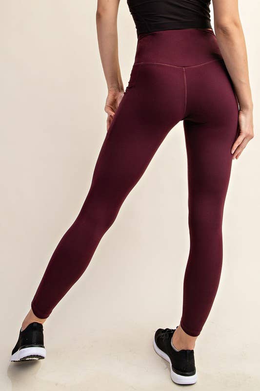 HIGH WAIST YOGA PANTS WITH SIDE POCKETS