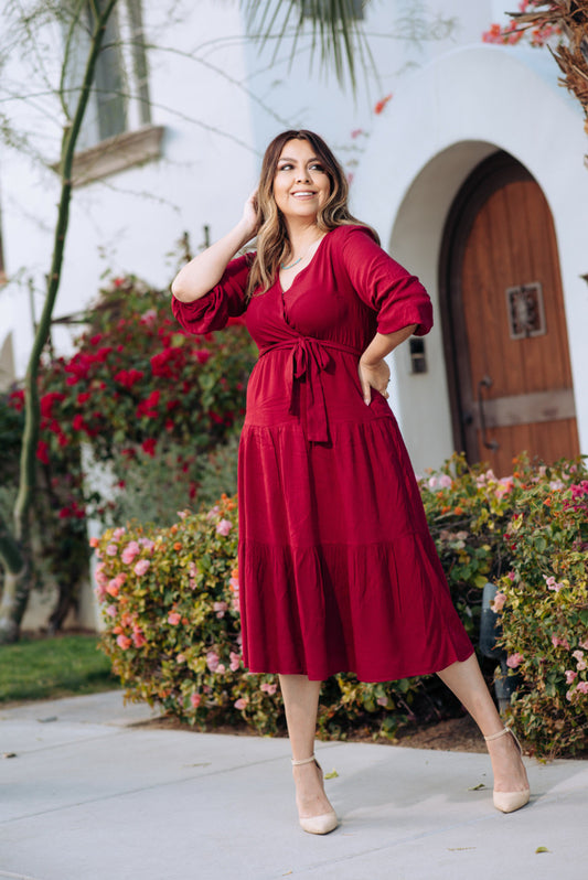 WRAPPED IN  ELEGENCE DRESS