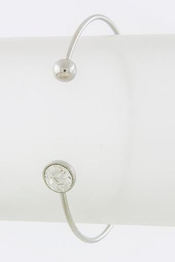 ROUND CRYSTAL TIP CUFF
