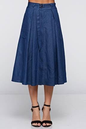 Denim Midi Skirt